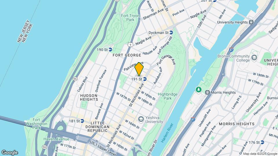 606 W 191st St Map and Location Details