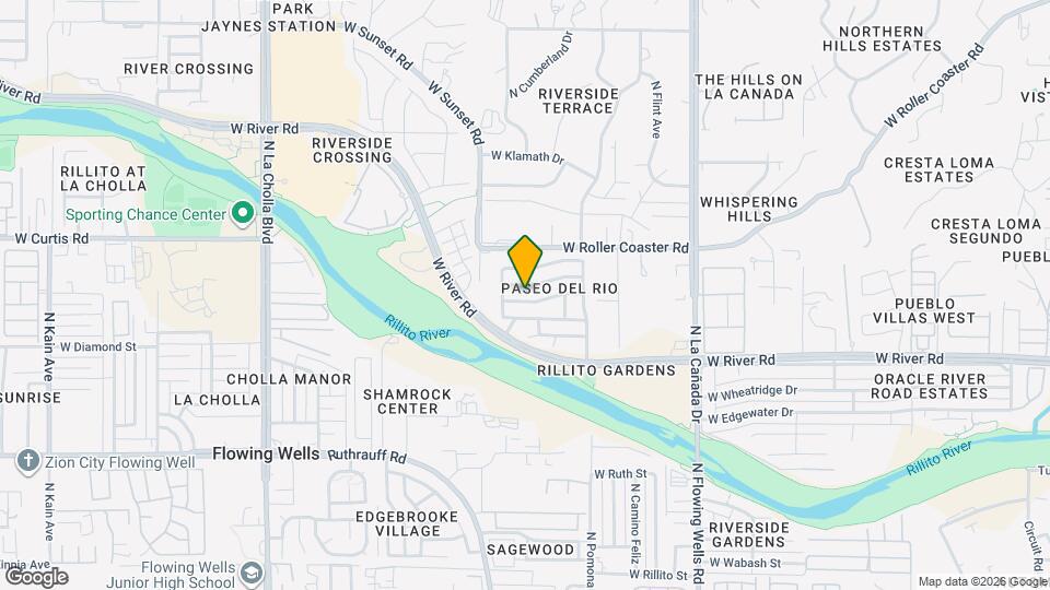 1680 W Green Thicket Way Map and Location Details