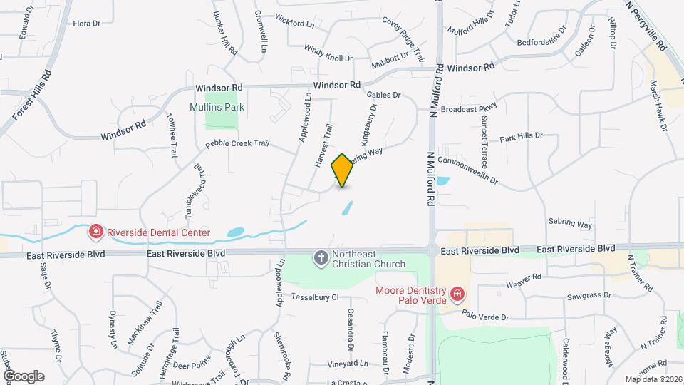 5705 Whispering Way Map and Location Details