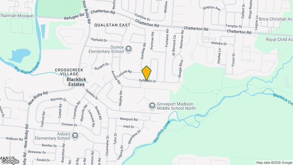 5441 Deforest Dr Map and Location Details
