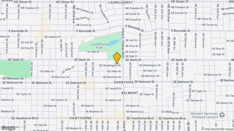 3819 SE Washington St Map and Location Details