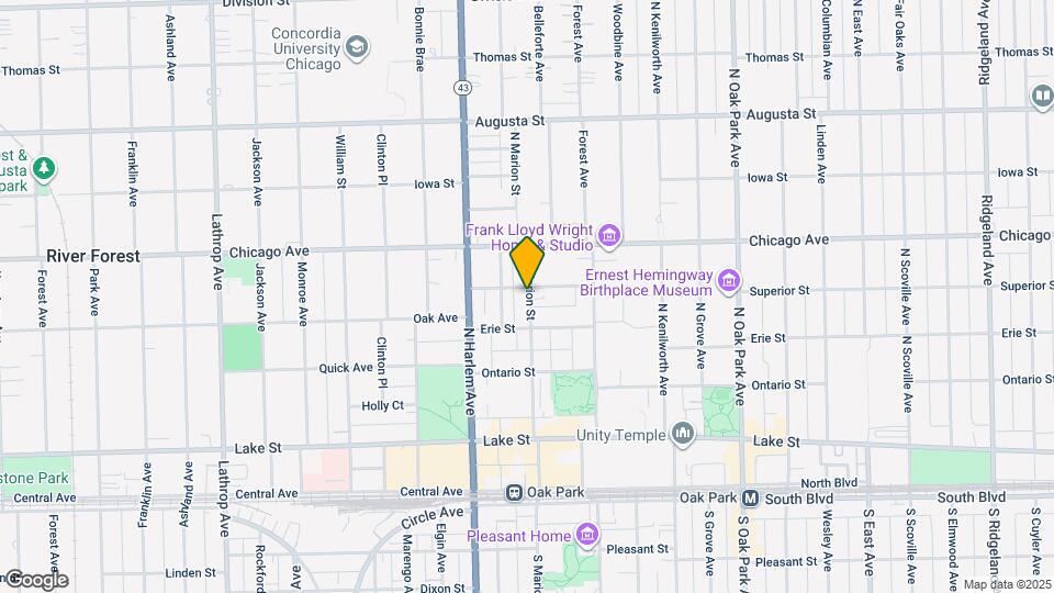 325 N Marion St Map and Location Details