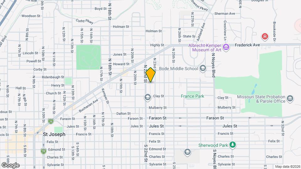 2214 Union St Map and Location Details