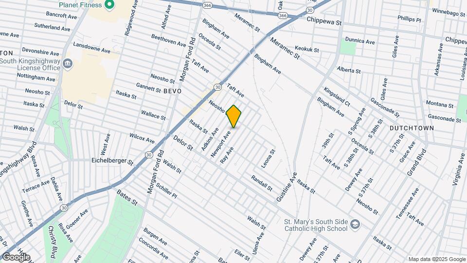 4624-4626 Newport Ave Map and Location Details