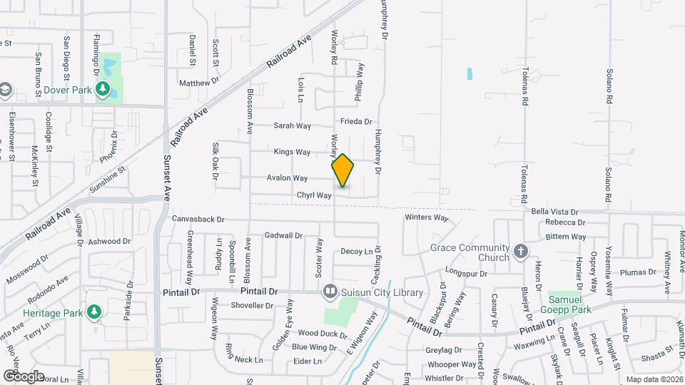 602 Chyrl Way Map and Location Details