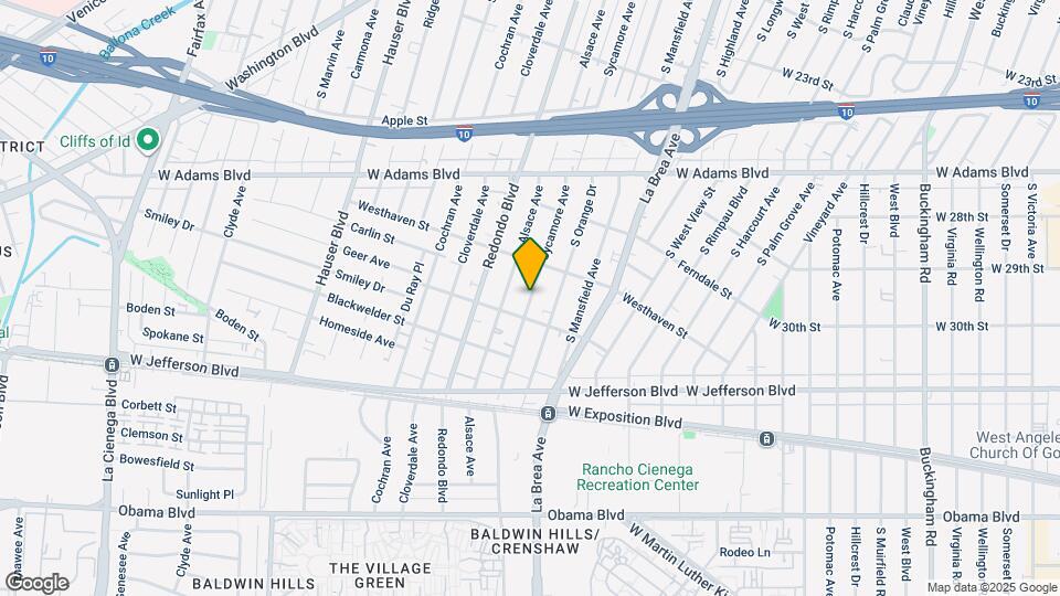 2863 S Sycamore Ave, Unit 2863 Map and Location Details