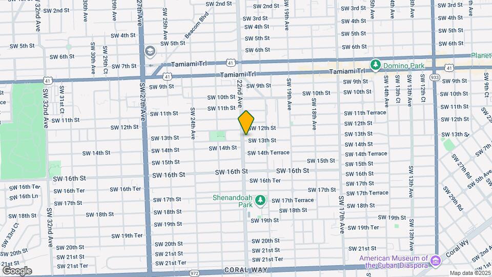 1293 SW 22nd Ave Map and Location Details