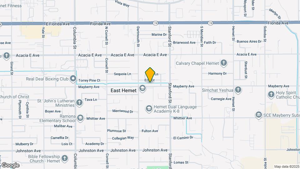 41612 Mayberry Ave Mapa y Detalles de la Ubicación