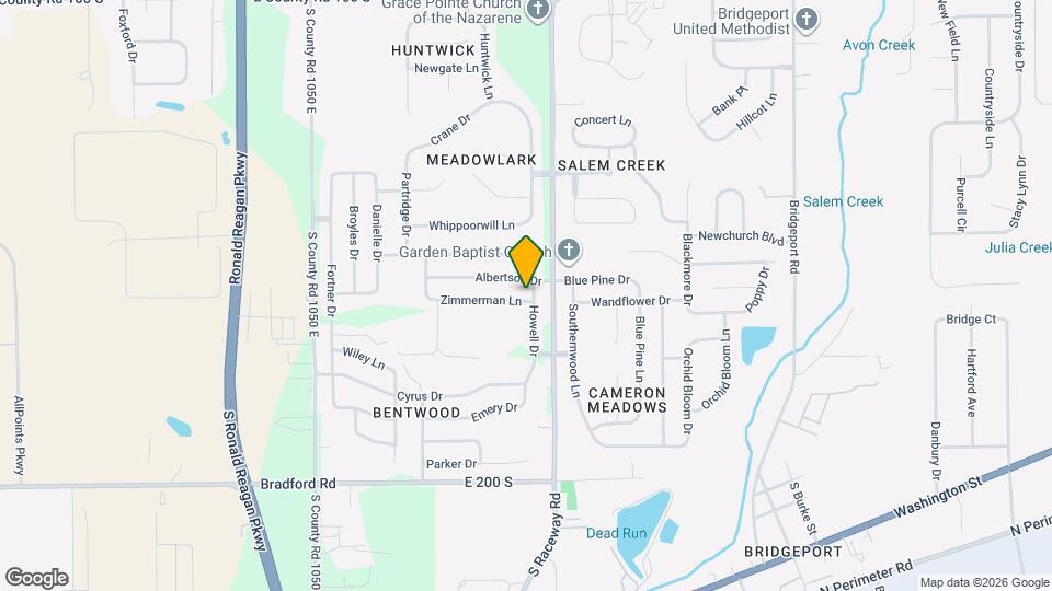 1618 Howell Dr Map and Location Details