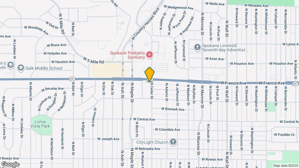 6215 N Cedar St Mapa y Detalles de la Ubicación