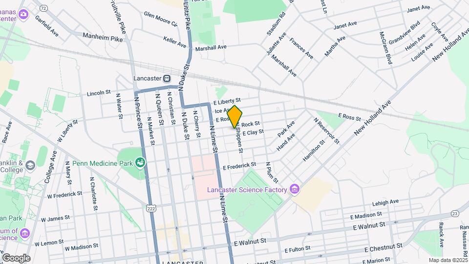 802 N Shippen St Map and Location Details