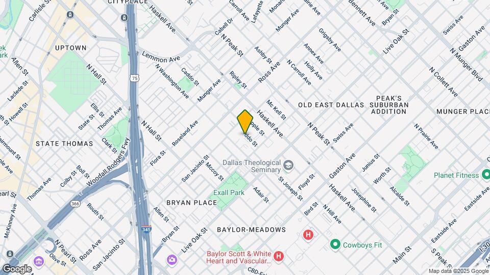 1429 Caddo St Map and Location Details