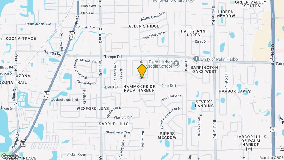 308 Hammock Dr Map and Location Details