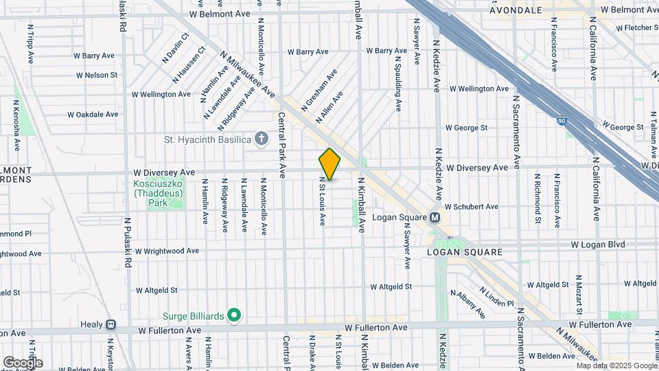 2735 N St Louis ave Map and Location Details
