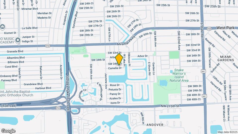 6729 Camelia Dr Map and Location Details