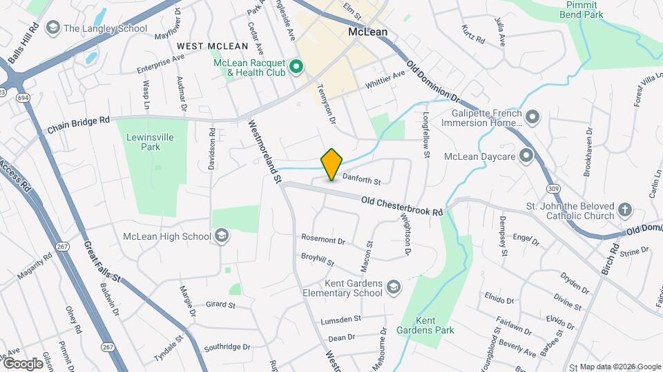 6808 Old Chesterbrook Rd Map and Location Details