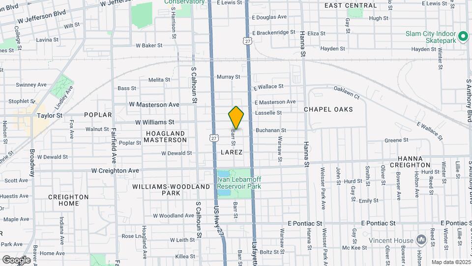 303 E Butler St Map and Location Details