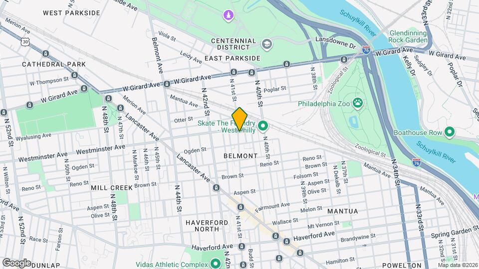 890 N 41st St Map and Location Details