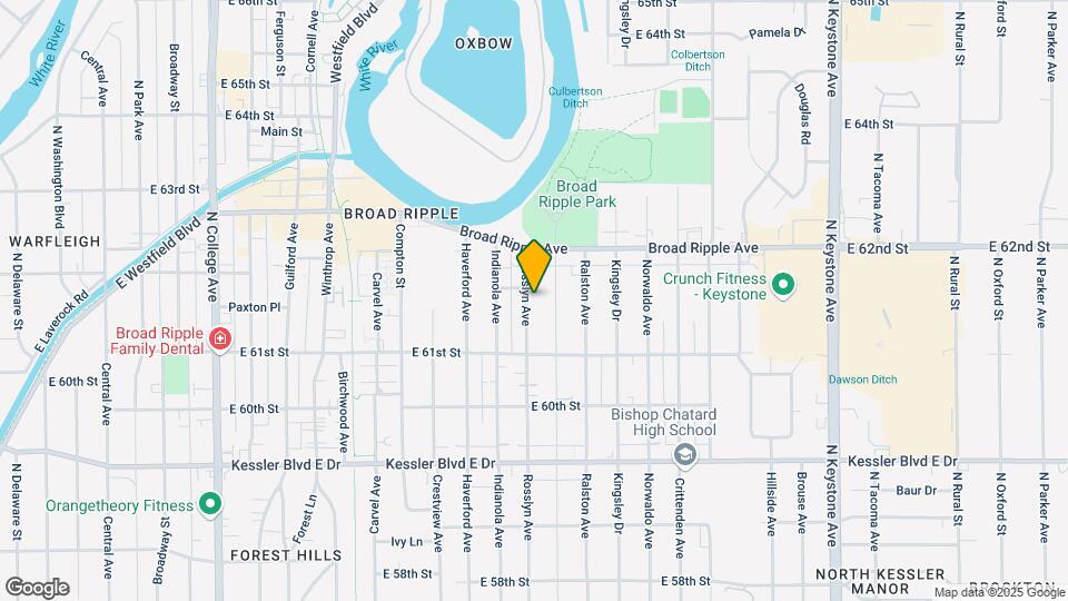 6157 Rosslyn Ave Map and Location Details