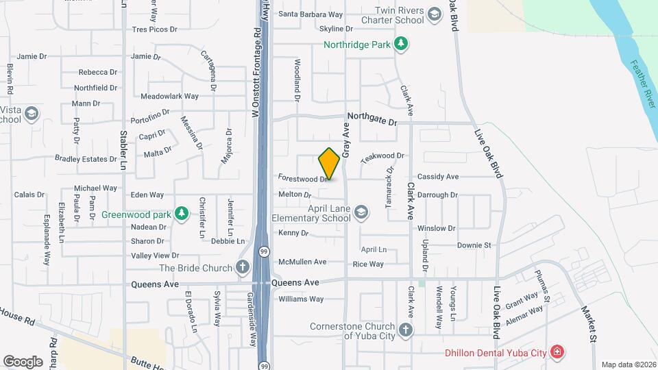 1136 Forestwood Dr Map and Location Details