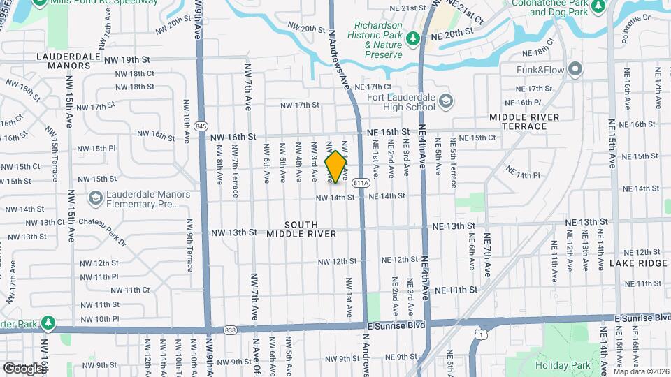 1412 NW 2nd Ave Map and Location Details