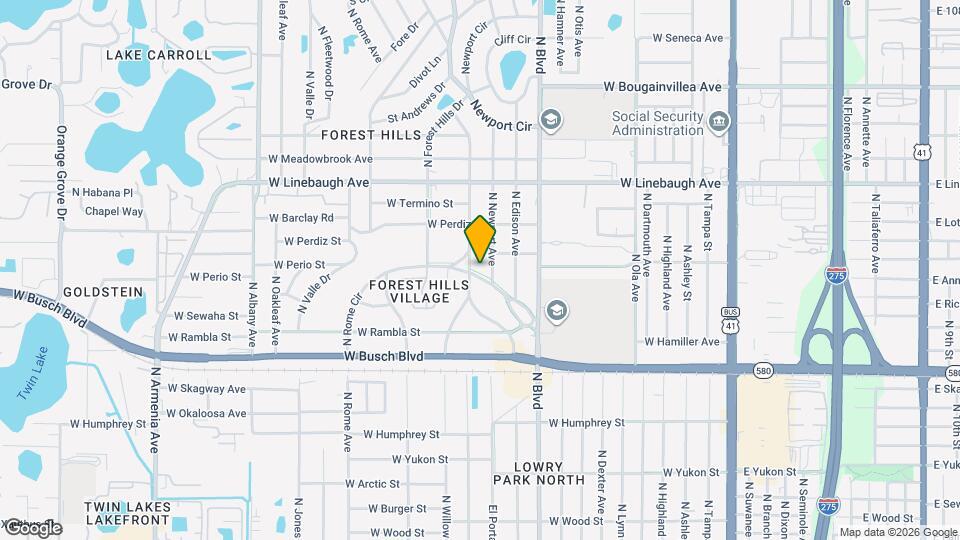 9331 N Forest Hills Dr Mapa y Detalles de la Ubicación