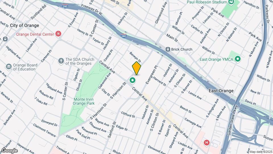 164 S Harrison St Map and Location Details