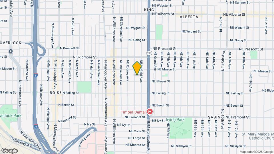 4022 NE Mallory Ave Mapa y Detalles de la Ubicación