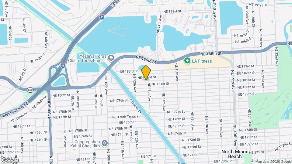 1289 NE 181st St Map and Location Details