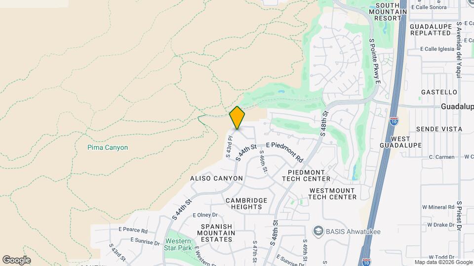 4329 E Monte Way Map and Location Details