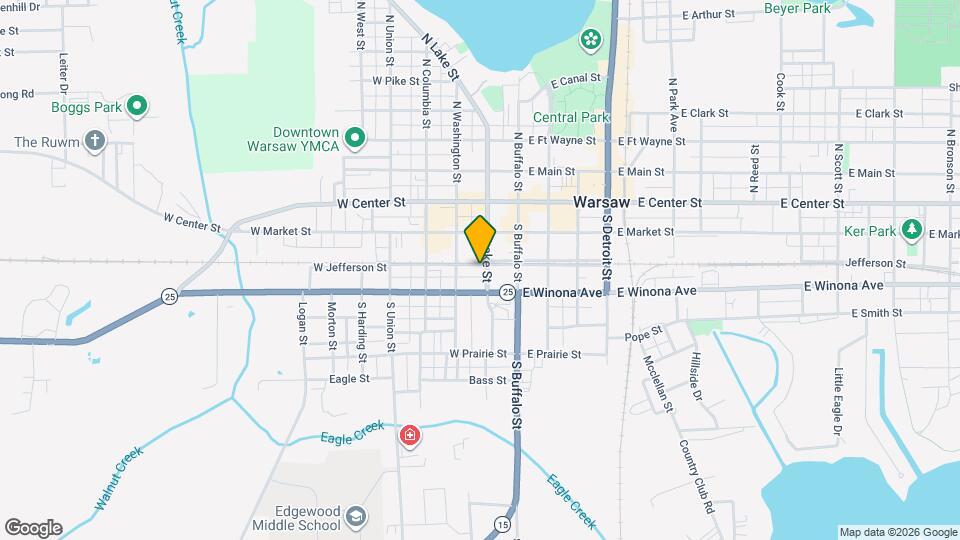 304 S Lake St Map and Location Details