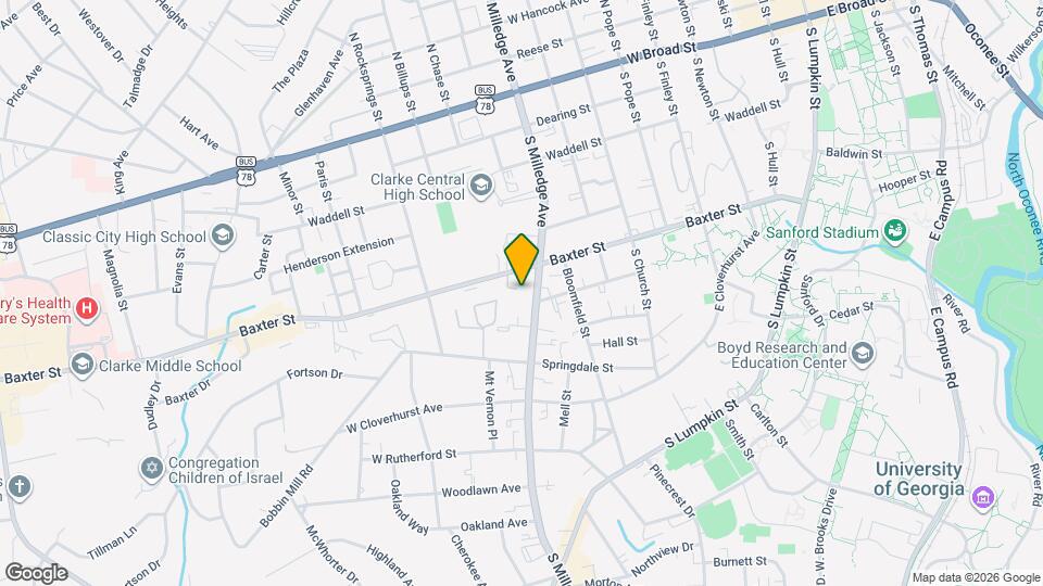 540 S Milledge Ave Map and Location Details