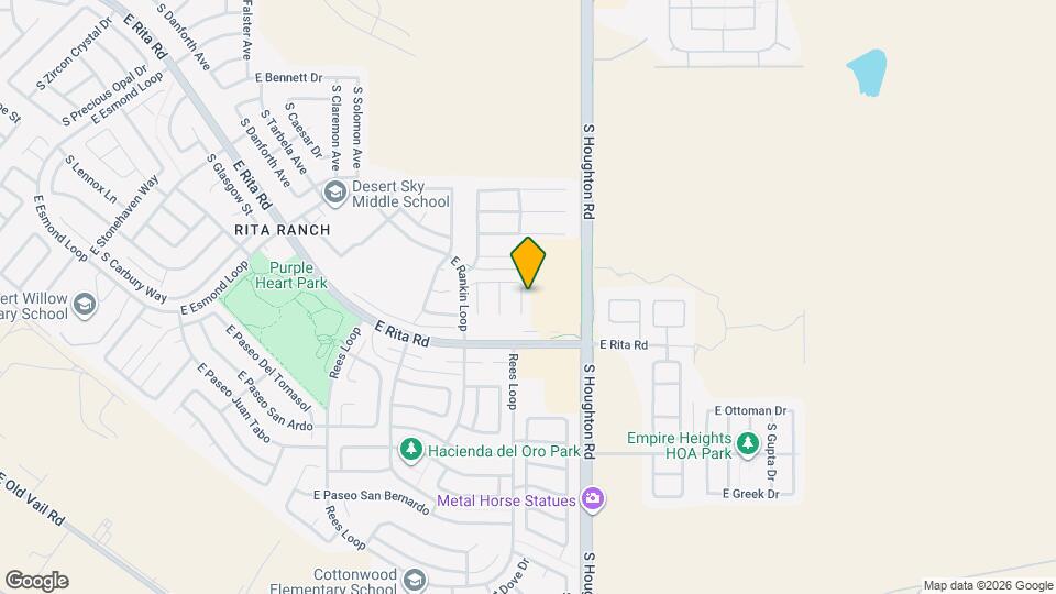 8123 S Sunny Horizon Pl Map and Location Details