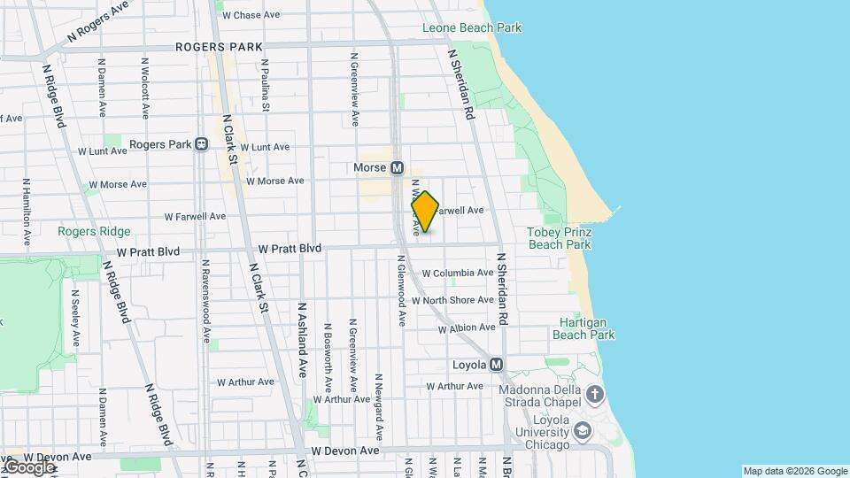 1324 W Pratt Blvd Map and Location Details