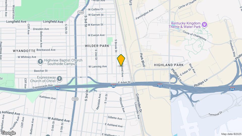 4242 Allmond Ave Map and Location Details