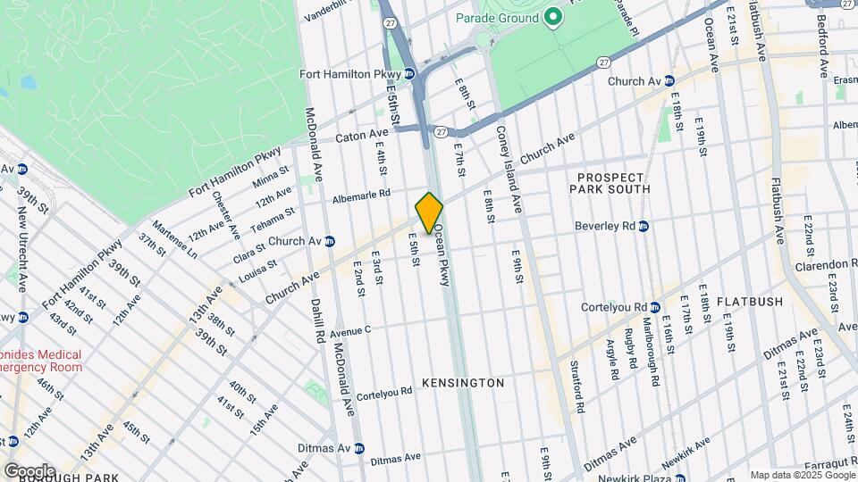 240 Ocean Pkwy Map and Location Details