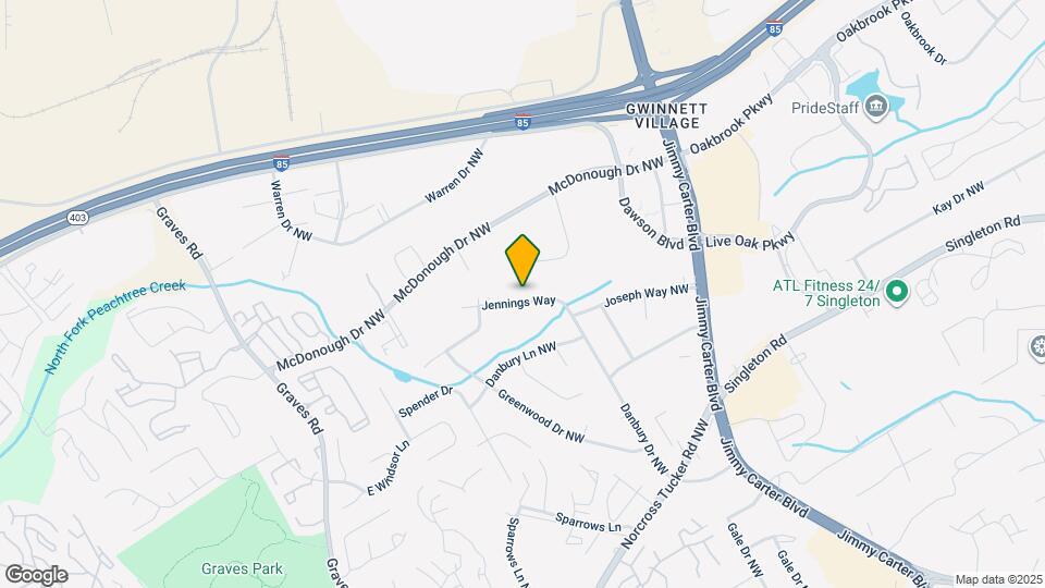 1704 Jennings Way Map and Location Details