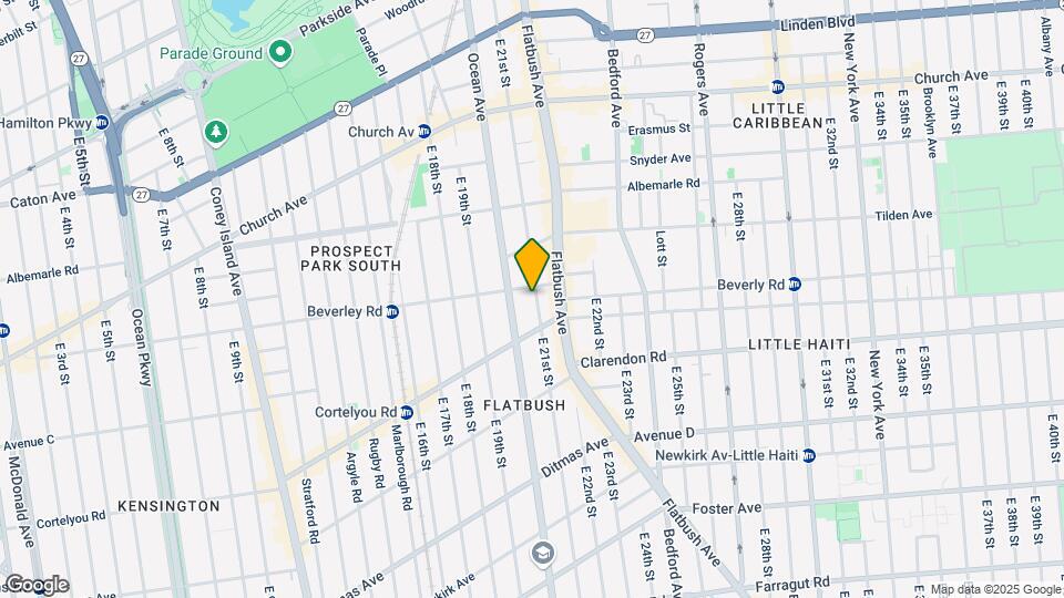 390 E 21st St Mapa y Detalles de la Ubicación