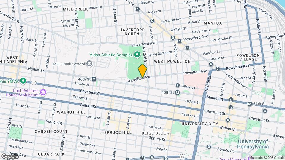 4224 Powelton Ave Mapa y Detalles de la Ubicación