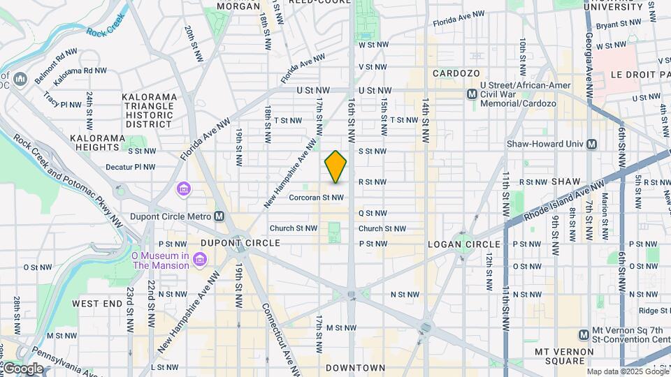 1630 R Street Map and Location Details