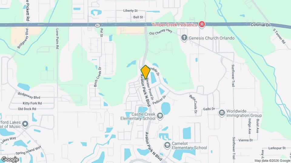 1344 Blackwater Pond Dr Mapa y Detalles de la Ubicación