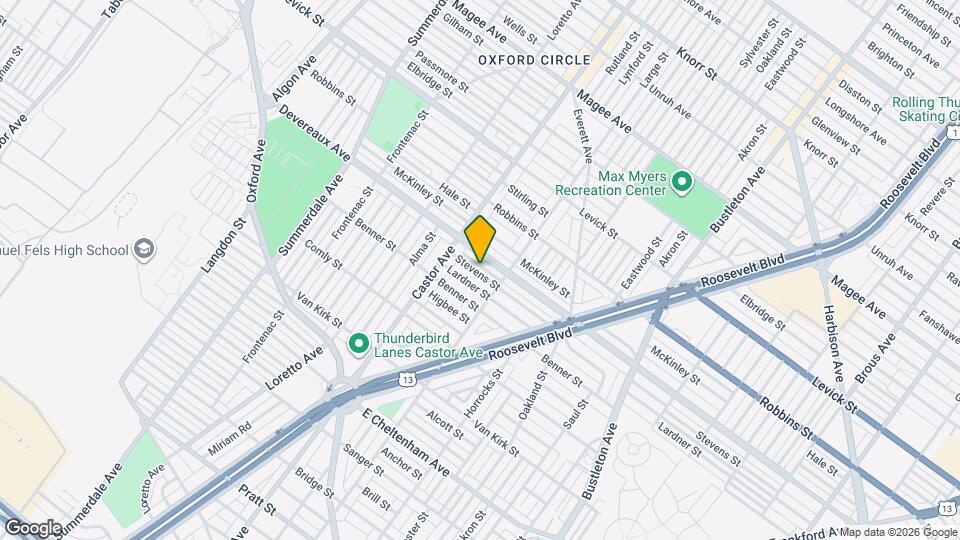 1447 Stevens St Map and Location Details