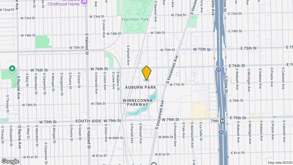 7652 S Eggleston Ave, Unit 1 Map and Location Details