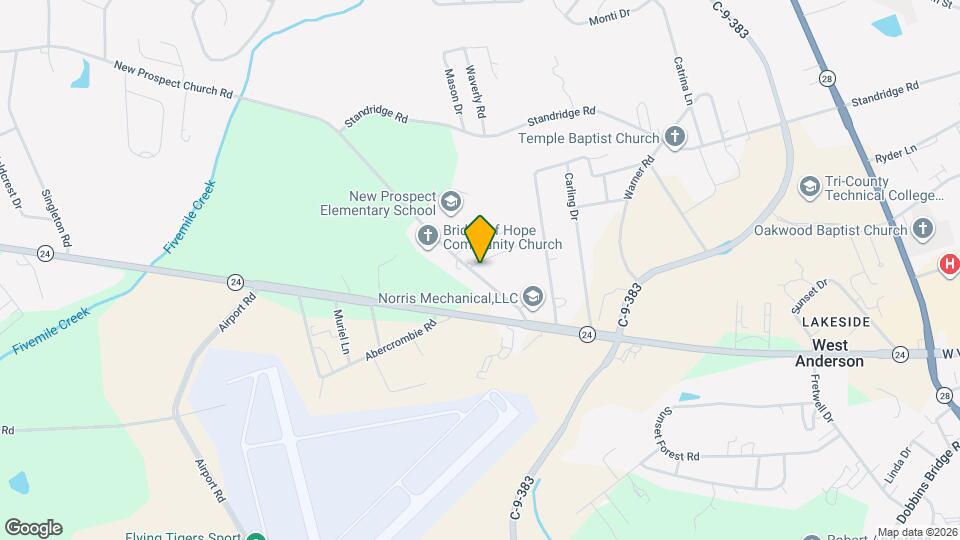 116 New Prospect Church Rd Map and Location Details