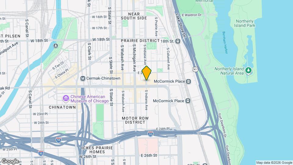 2149 S Indiana Ave Map and Location Details