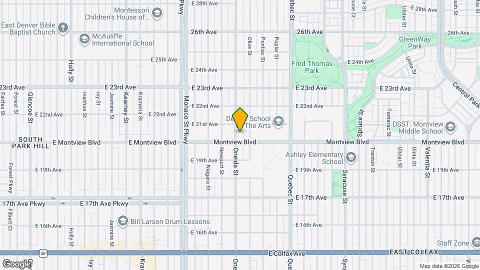 2020 Oneida St Map and Location Details