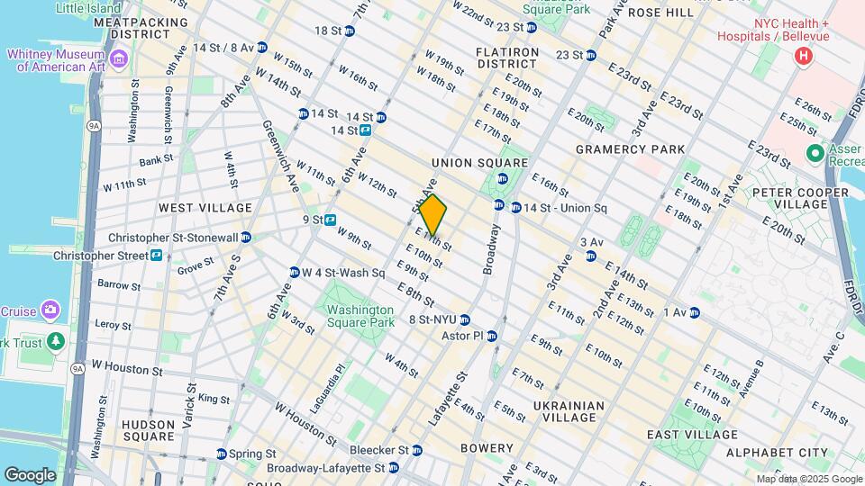 28 E 11th St Map and Location Details