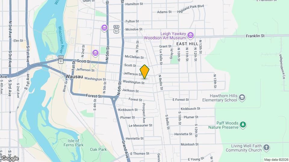 724 Washington St Map and Location Details