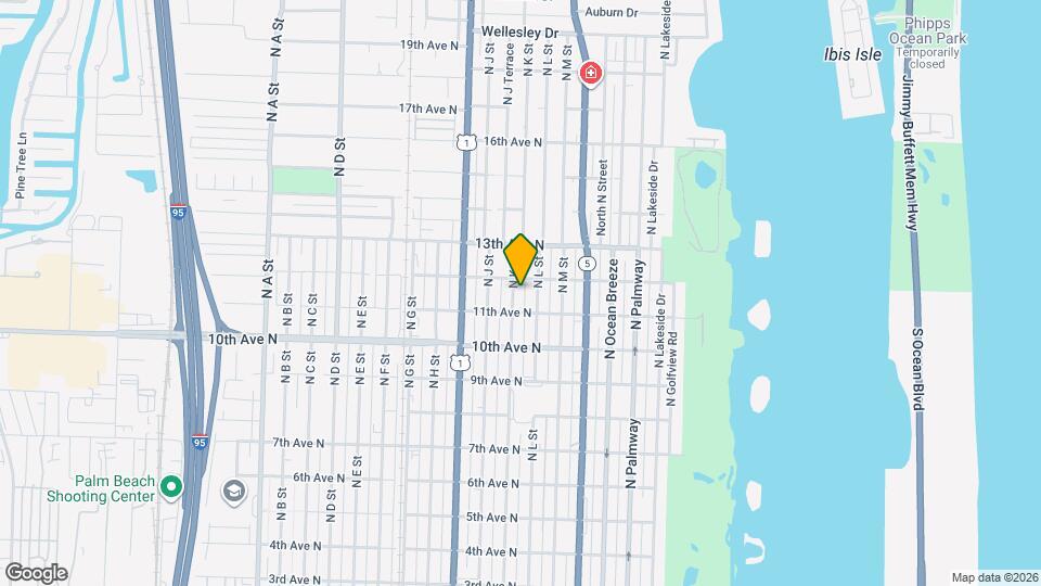 1118 N K St Map and Location Details