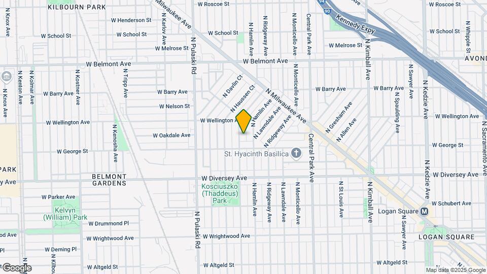 2923 N Avers Ave, Unit 1 Map and Location Details